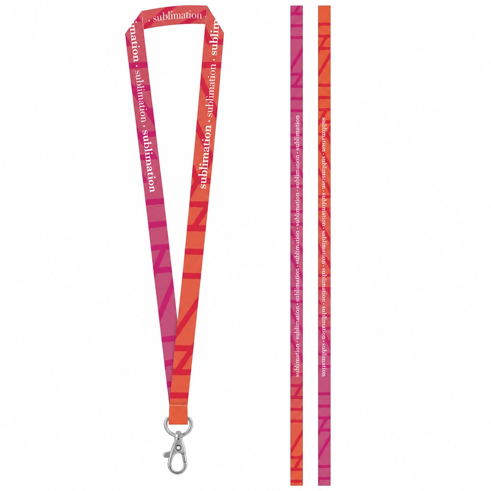 BRIGHTON S. Esempio stampato di SET Lanyard SUBLIMATION Long II (20 mm) con moschettone a leva da 20 mm