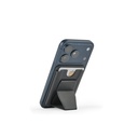 CONNOR. Porta tessere magnetico in similpelle, si fissa facilmente sul retro del cellulare e offre protezione RFID