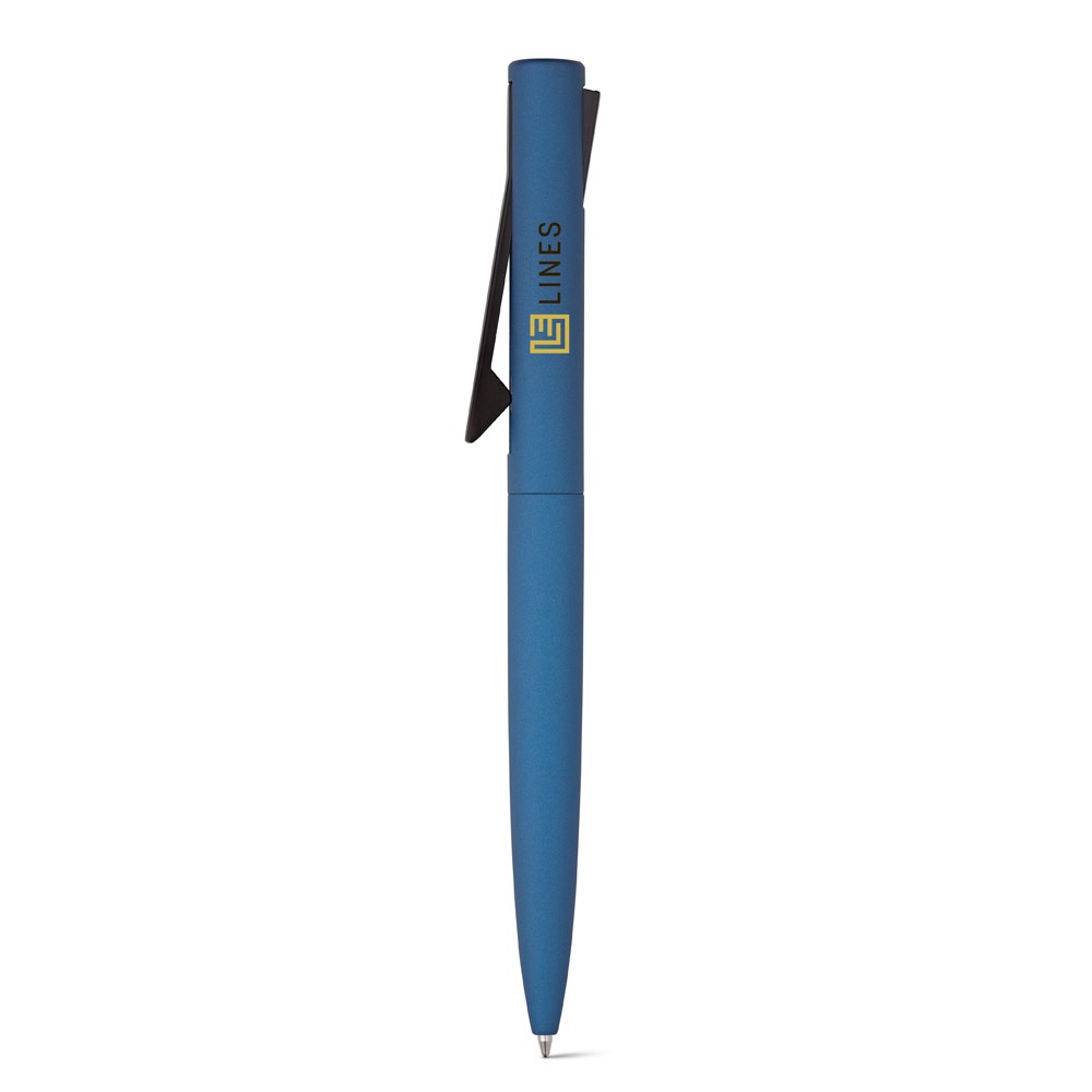 CONVEX. Penna a sfera in alluminio riciclato (100% rAL) e ABS riciclato (100% rABS) con clip
