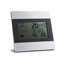 DENE. Stazione meteo da tavolo con schermo LCD in alluminio e ABS