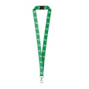 DOVER. SET Lanyard SUBLIMATION Long II (20 mm) in poliestere riciclato (100% rPET) con moschettone a leva da 20 mm e chiusura di sicurezza