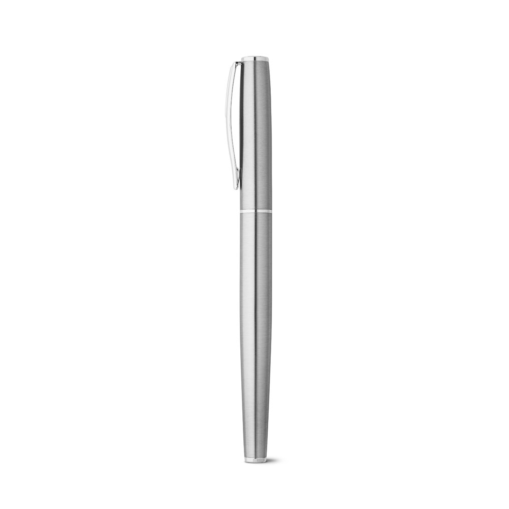 ELLA. Set di penna roller e penna a sfera con corpo in acciaio inossidabile (53% rSS) con clip
