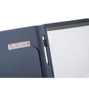 EMERGE FOLDER II. Cartella A4 in in poliestere riciclato (100% rPET) 300D con chiusura ad elastico
