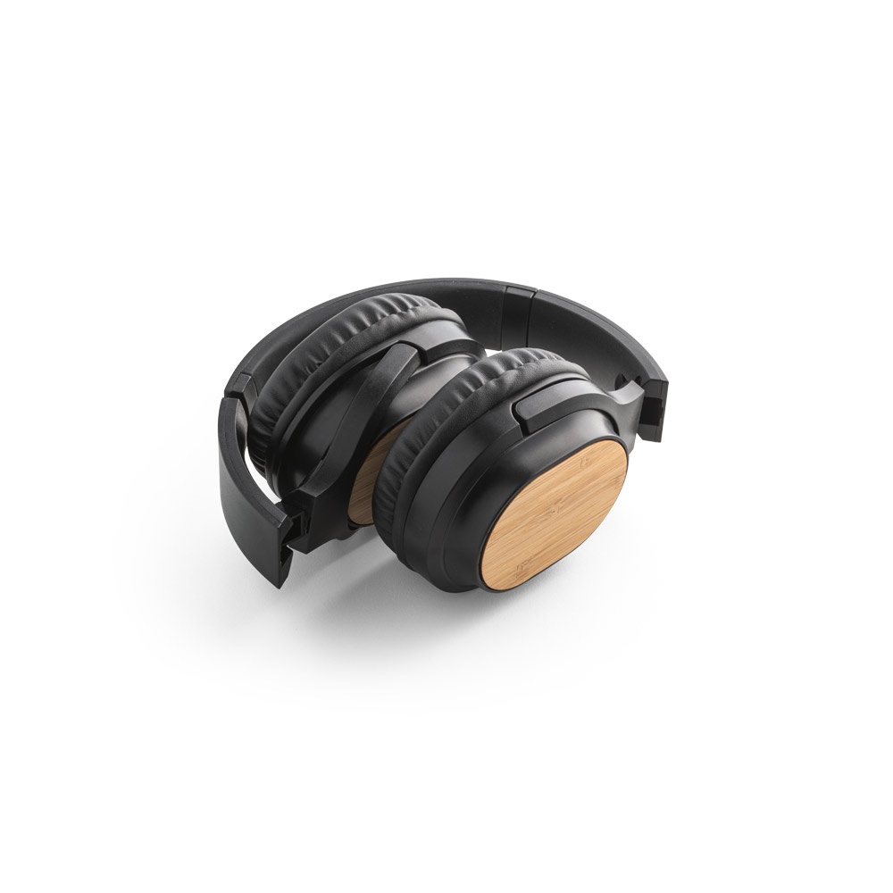 GOULD. Cuffie wireless pieghevoli con durata della batteria di 4 ore in bambù e ABS