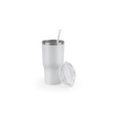 JOYNER M. Tazza da viaggio compatta in acciaio inossidabile (riciclata al 91%) con doppia parete isolata sottovuoto e finitura opaca da 600 ml