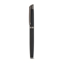 KINGSLEY. Set composto da 1 penna a sfera e 1 penna roller in alluminio, con inchiostro blu Dokumental®