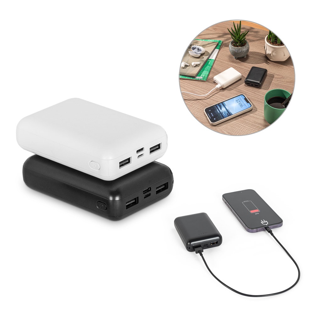 LEAKEY 10. Power bank 10'000 mAh in ABS riciclato (100% rABS)