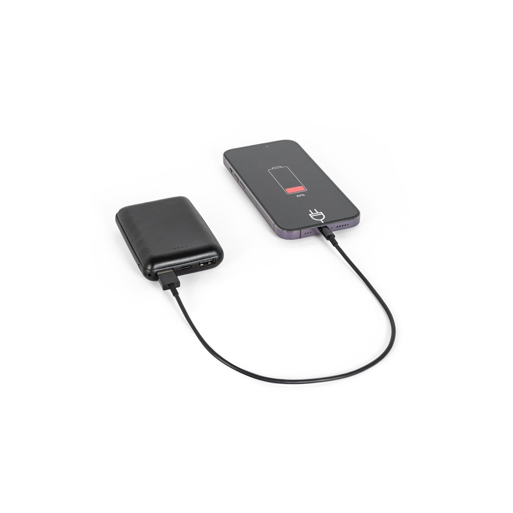 LEAKEY 8. Power bank 8'000 mAh in ABS riciclato (100% rABS)