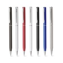 LESLEY METALLIC. Penna a sfera in alluminio con clip e meccanismo a rotazione