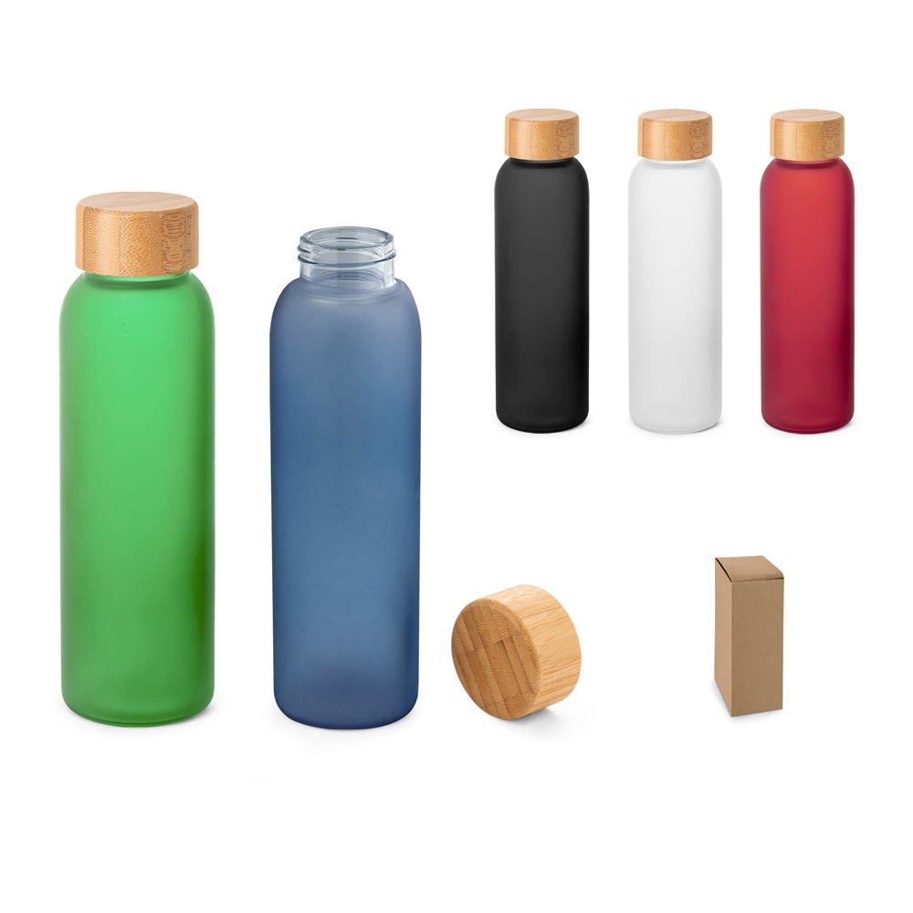 LILLARD GLASS. Bottiglia in vetro satinato da 520 ml