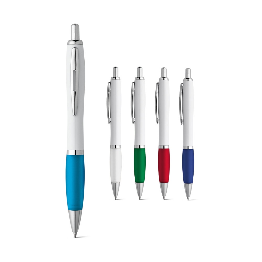 MOVE BK. Penna a sfera in ABS con clip e dettagli in metallo