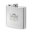 MUSE. Bottiglia tascabile in acciaio inox 180 mL