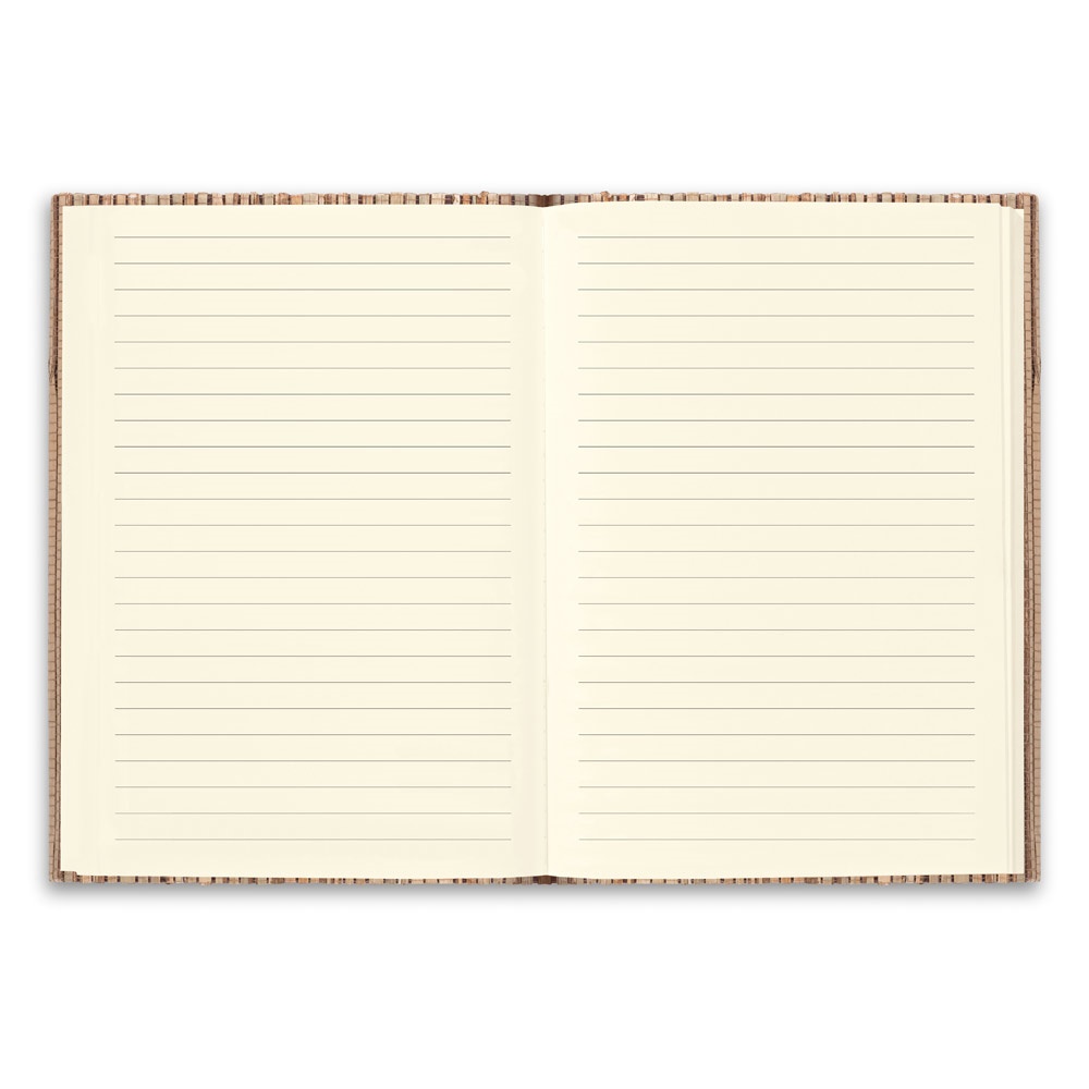 NERUDA. Block notes A5 con copertina rigida in fibra di paglia naturale