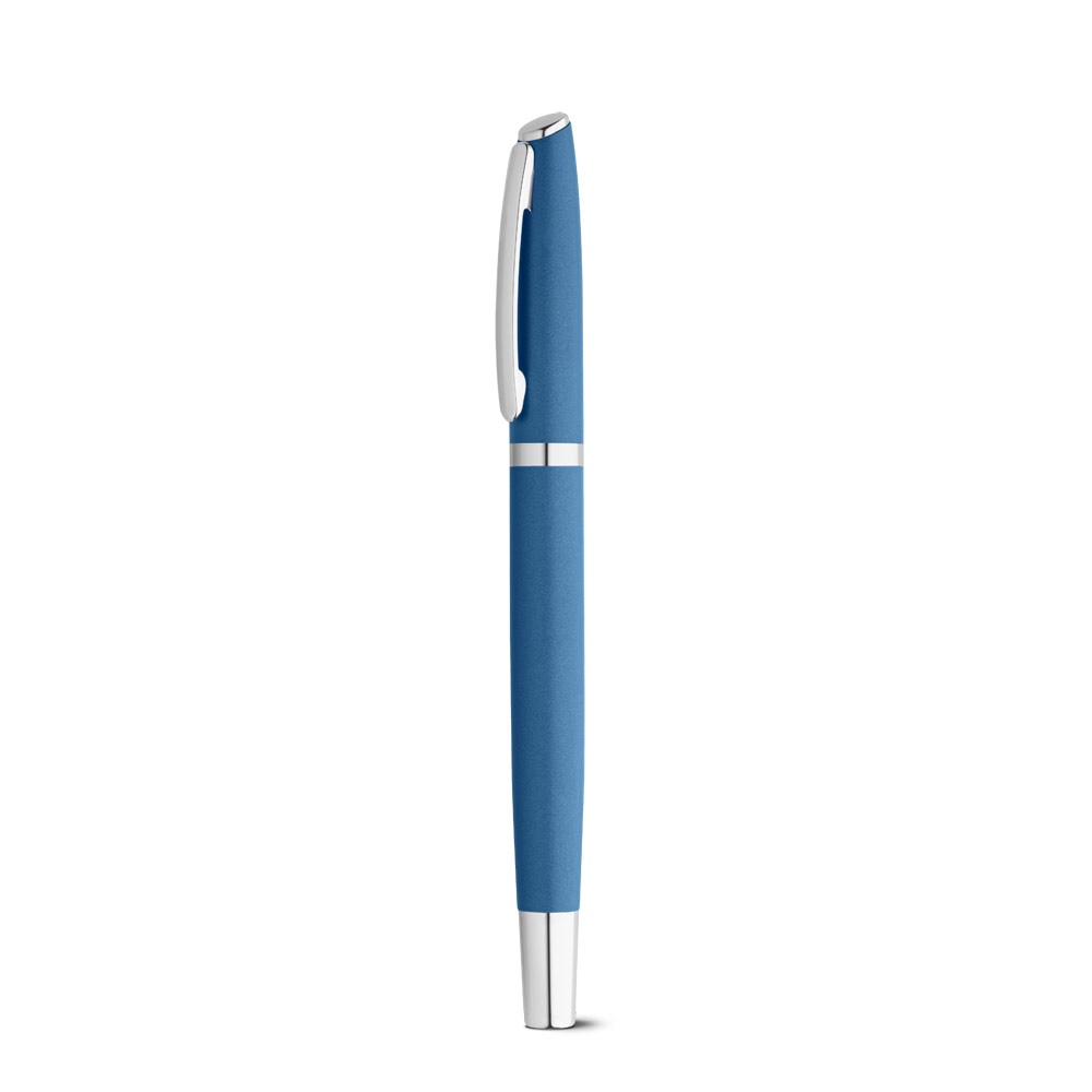RE-LANDO-SET. Set penna roller e penna a sfera con corpo in alluminio riciclato (100% rAL)