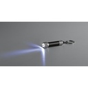 RE-LERGAN. Portachiavi in ​​alluminio (riciclato al 92%) con torcia LED a 3 luci