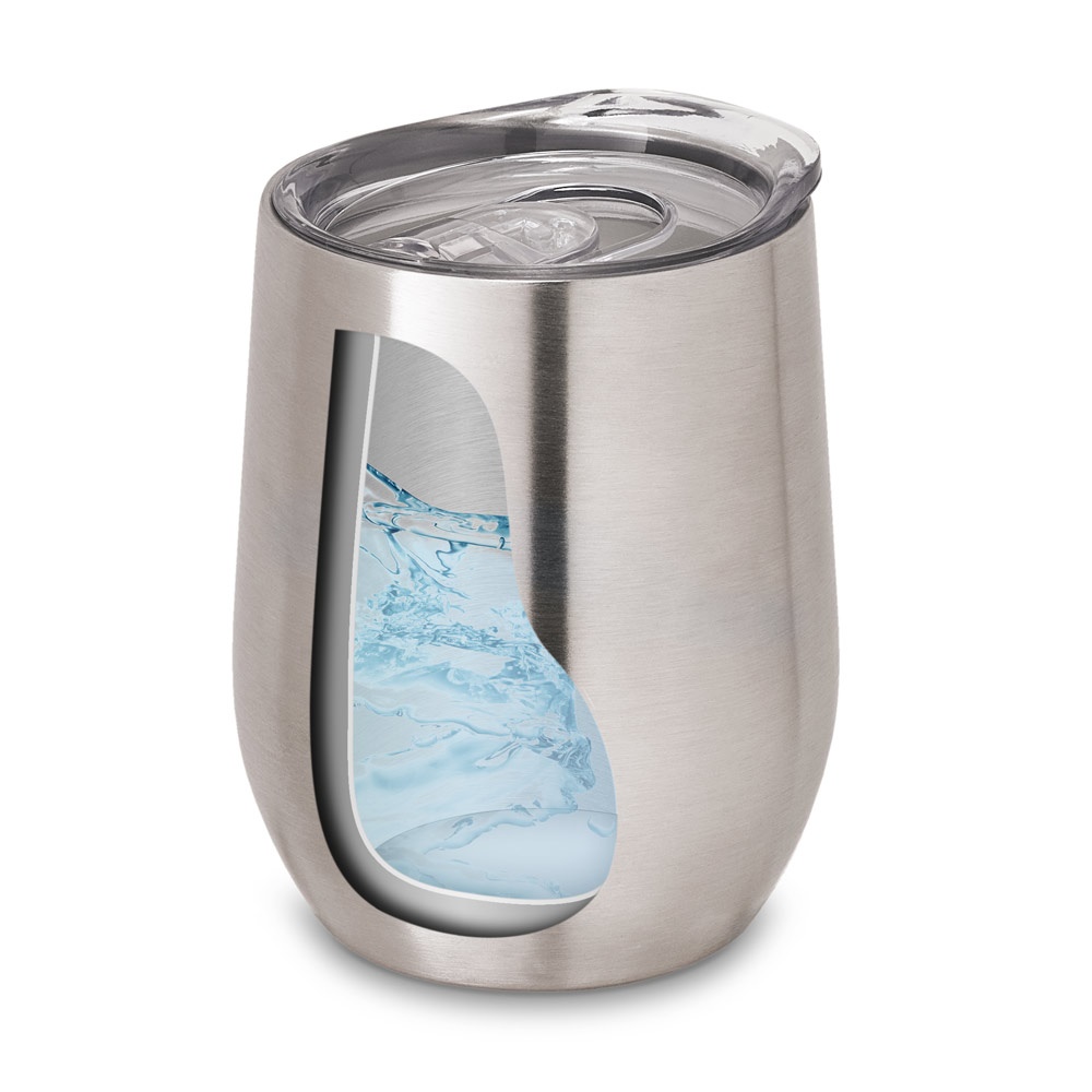 RONDE. Bicchiere da viaggio da in acciaio inox 400 mL