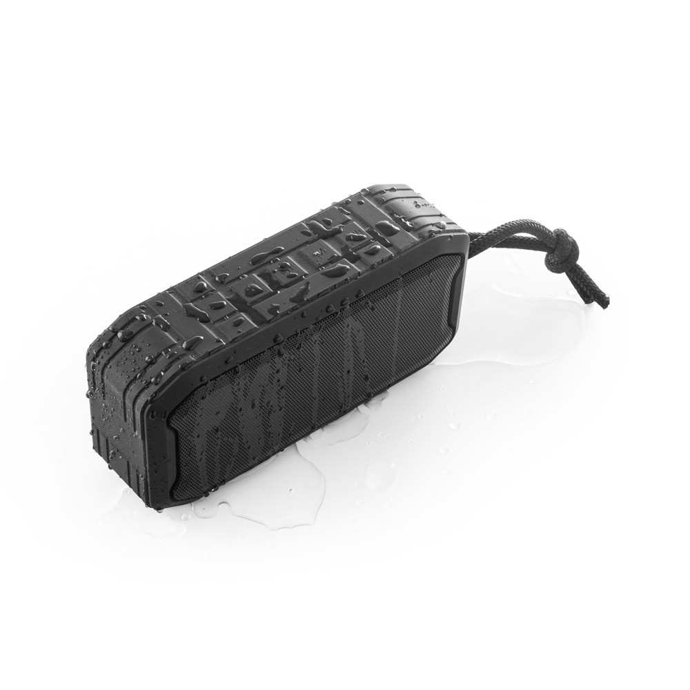 SHEERAN. Altoparlante portatile da 10W con grado di protezione IPX7 e durata della batteria di 9 ore su ABS riciclato