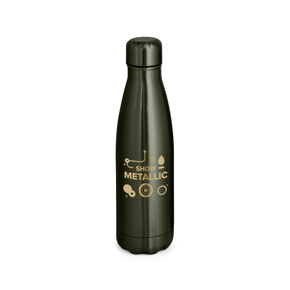 SHOW METALLIC. Borraccia in acciaio inox con finitura metallica opaca 510 mL