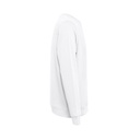 THC COLOMBO WH. Felpa (unisex) in spugna italiana non garzata. colore bianco