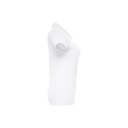 THC EVE WH. Polo da donna a maniche corte con cintura in cotone cardato