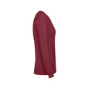THC MILAN WOMEN. Pullover da donna con scollo a V in cotone e poliammide