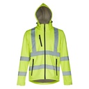 THC ZAGREB WORK. Giacca softshell alta visibilità (unisex)