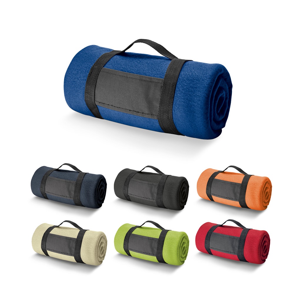 THORPE. Coperta in pile da (180 g/m²) con impugnatura removibile