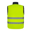 VL DIANA. Gilet imbottito (220g/m²), reversibile e con diverse tasche, in poliestere (100%), con chiusura a zip e tirante reversibile