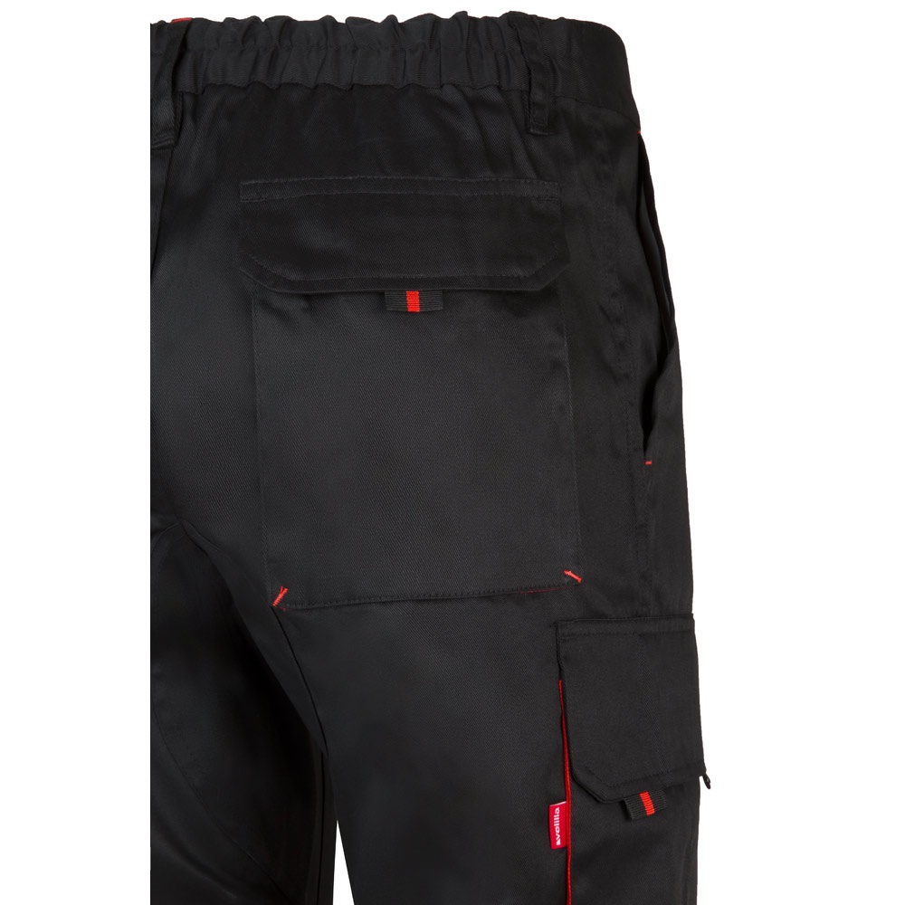 VL HYPNOS. Pantaloni in twill bicolore con diverse tasche (200g/m²), in cotone (35%) e poliestere (65%)