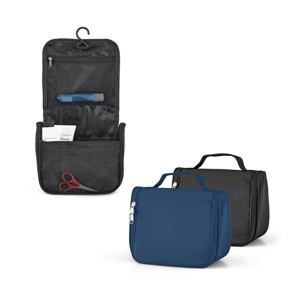 WILLIS. Beauty case in microfibra con varie tasche