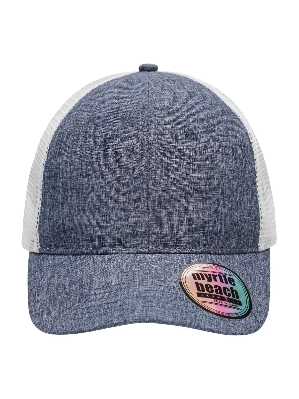 navy-melange/white