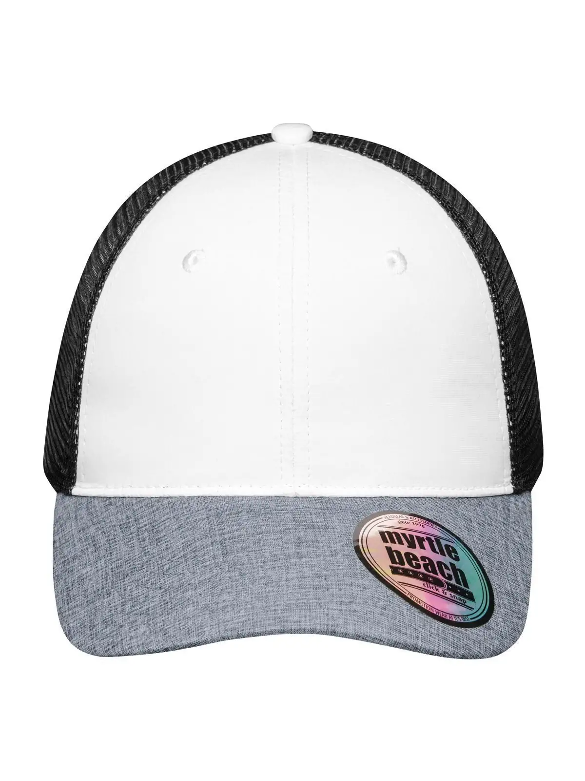 white/grey-melange/black