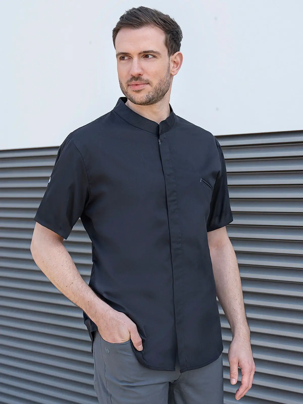 Short-sleeve Chef Jacket Modern-Touch
