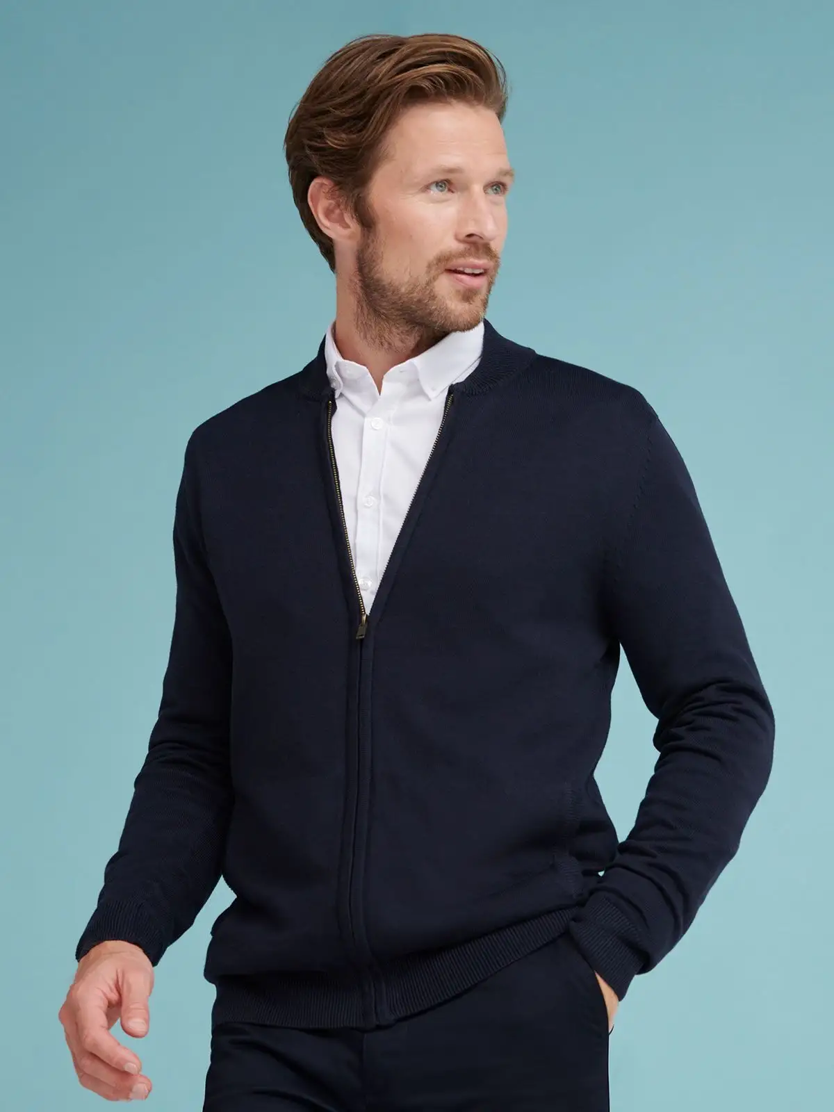 Unisex Zip Through Cardigan
