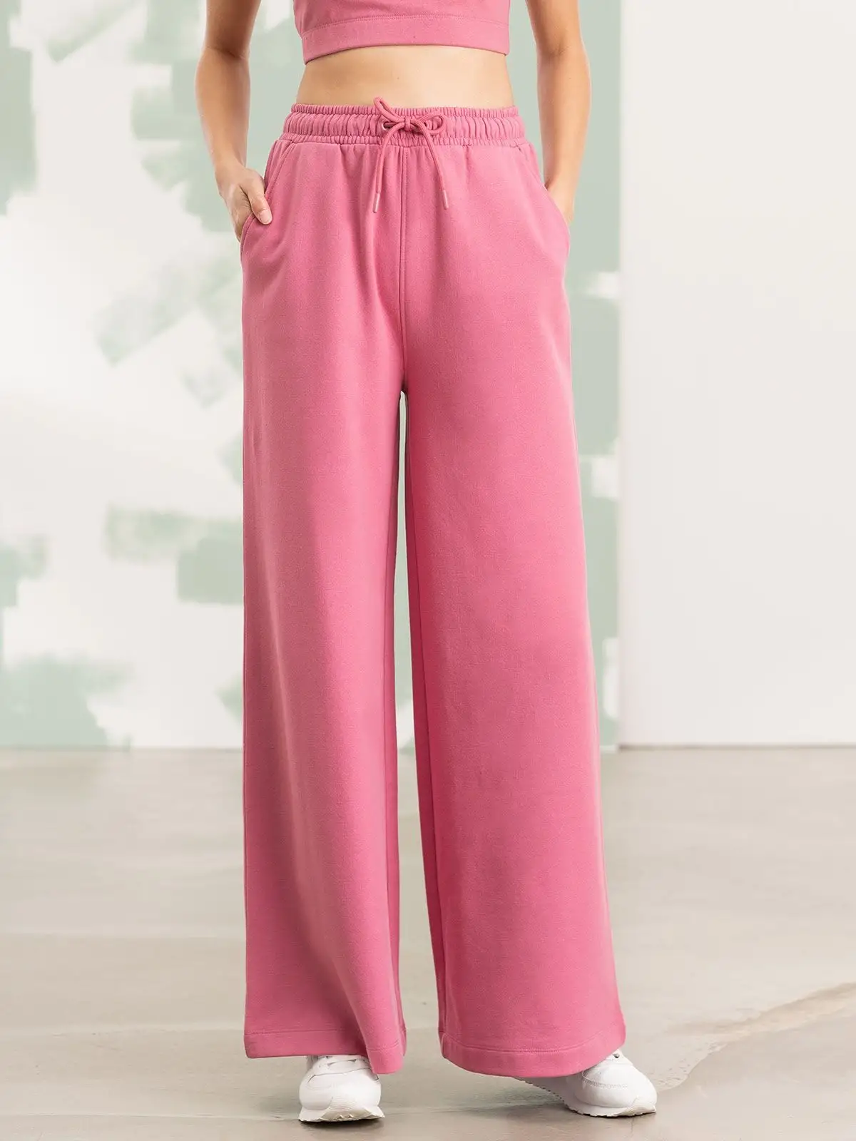 Women's Sustainable Fashion Wide Leg Joggers
