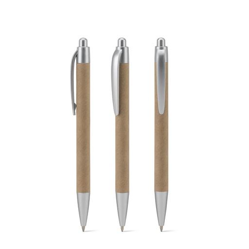 [STR-91978-123] KYRA. Penna a sfera realizzata al 100% con cartariciclata e dettagli in ABS riciclato (100% rABS)