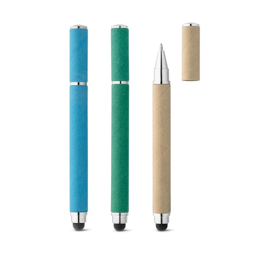 PAPYRUS. Penna a sfera in carta kraft e ABS con punta touch
