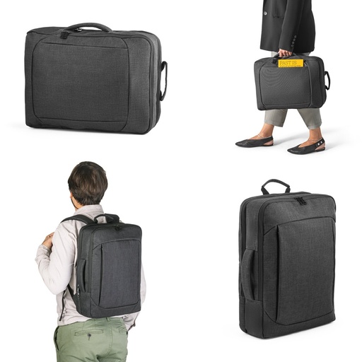 [STR-92329-133] ALEXANDRIA. Zaino 2 in 1 porta PC 15'6'' in poliestere 600D