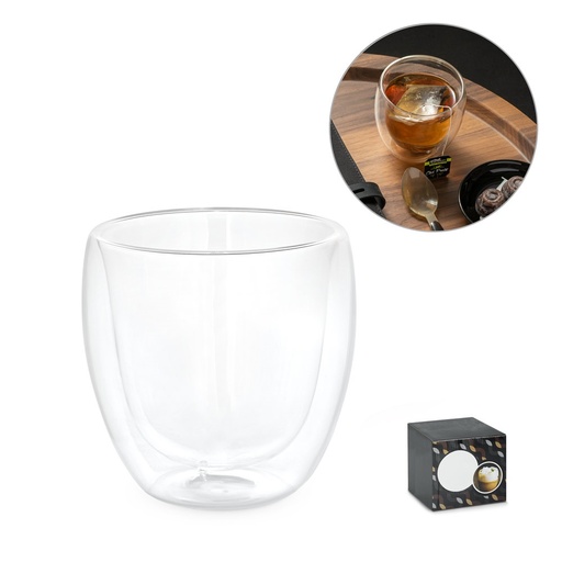 [STR-94785-110] AMERICANO. Bicchiere in vetro borosilicato in vetro 220 mL