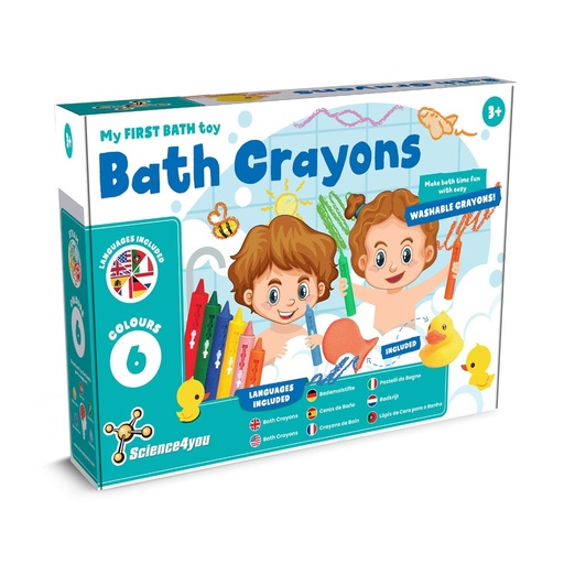 [STR-35856-100] BATH CRAYONS. Giochi educativi per bambini