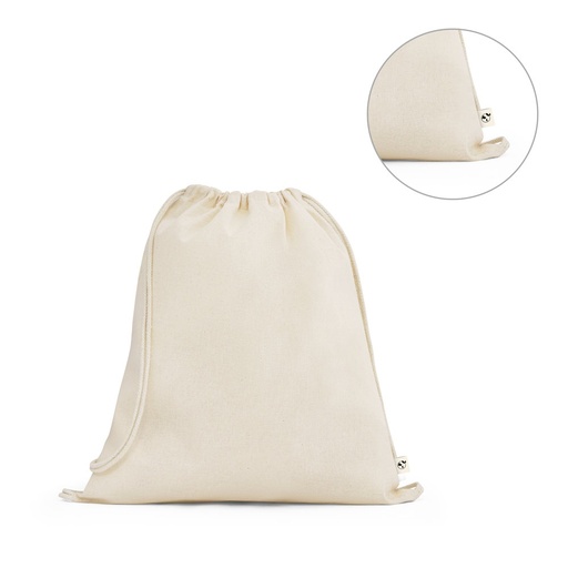 [STR-92527-150] BELIZE. Zaino a sacca 100% cotone biologico (140 g/m²)