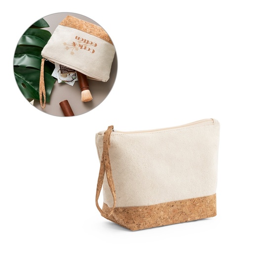 [STR-92735-150] BLANCHETT. Pochette in 100% cotone e sughero