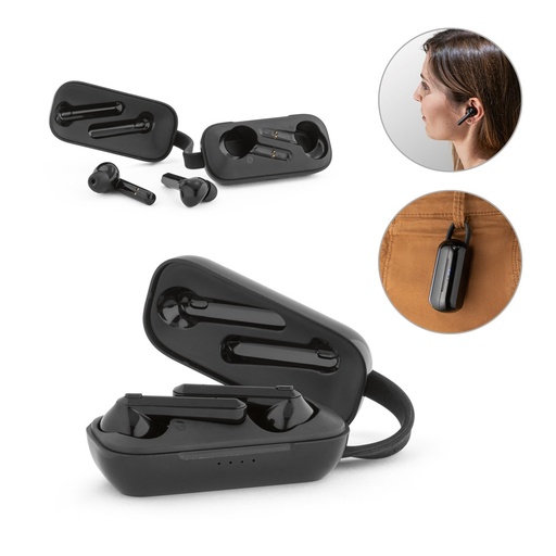 [STR-97934-103] BOSON. Auricolari wireless in ABS riciclato (100% rABS) con autonomia di 3 ore