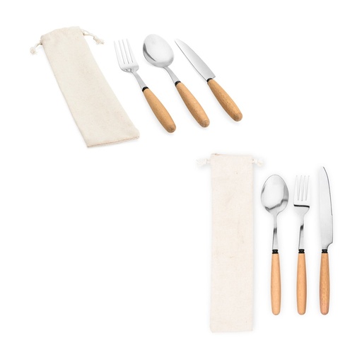 [STR-94292-160] BOULUD. Set da 3 pezzi in legno di acacia