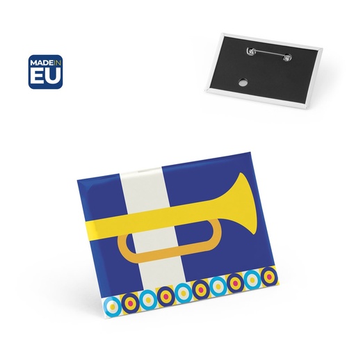 [STR-73134-300] Button P'IN 14. Button P'IN 14. Pin rettangolare orizzontale con spilla