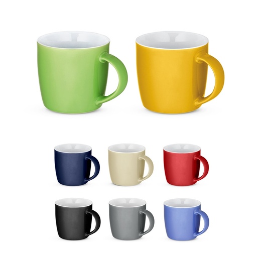 COMANDER. Tazza in ceramica con finitura lucida, 370 ml