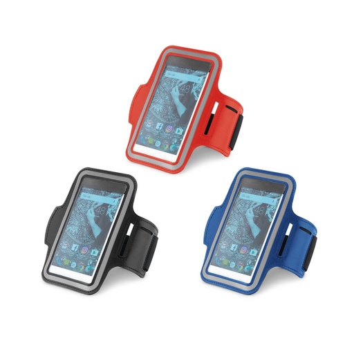 [STR-97207-103] CONFOR. Fascia da braccio in PU e softshell per smartphone da 6.5"