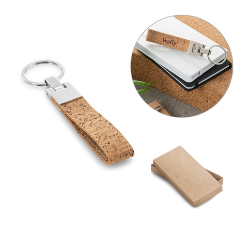 [STR-93145-160] CORKS. Portachiavi in sughero e metallo