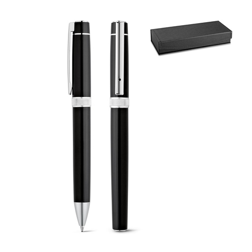 [STR-91816-103] DOURO. Set di penna roller e penna a sfera in metallo