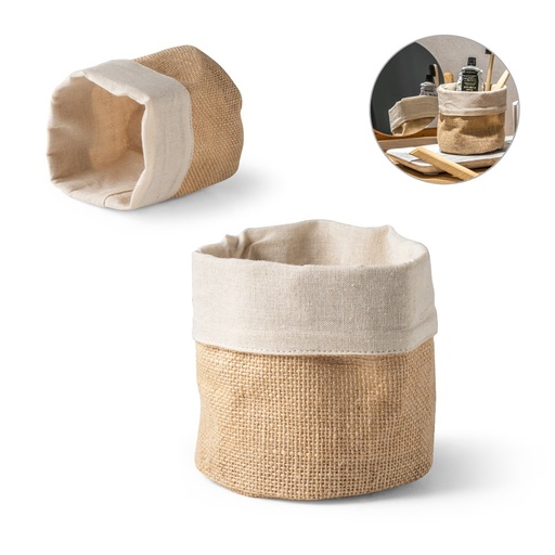 [STR-94574-160] DUCASSE. Sacco multiuso in juta (260g/m²) e cotone (120g/m²)